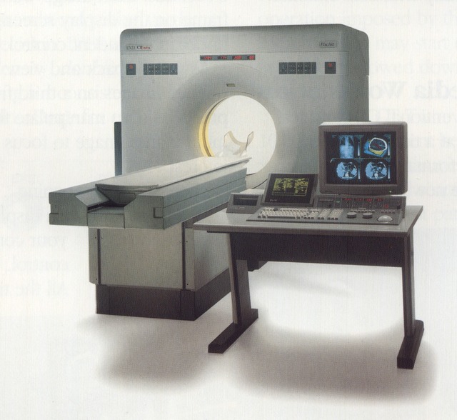 Elscint CT Twin 1992. Bildarchiv Röntgengeräte aus dem Zentrum für das Radiologische Erbe der Niederlande (mit freundlicher Genehmigung).